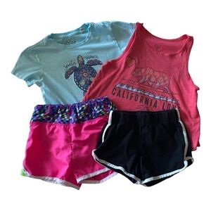 GIRLS BUNDLE-BILLABONG-SKECHERS-BLUE 84-PLACE-SIZE 5/6